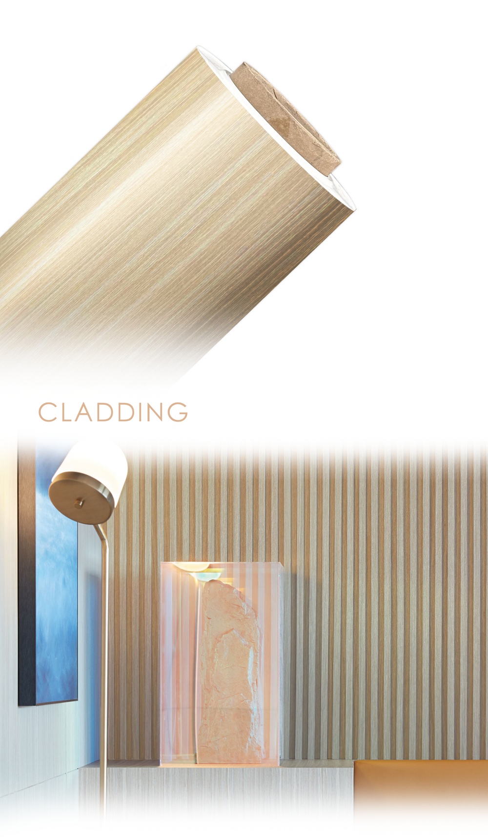 Wood Grain Coated Polyester Film