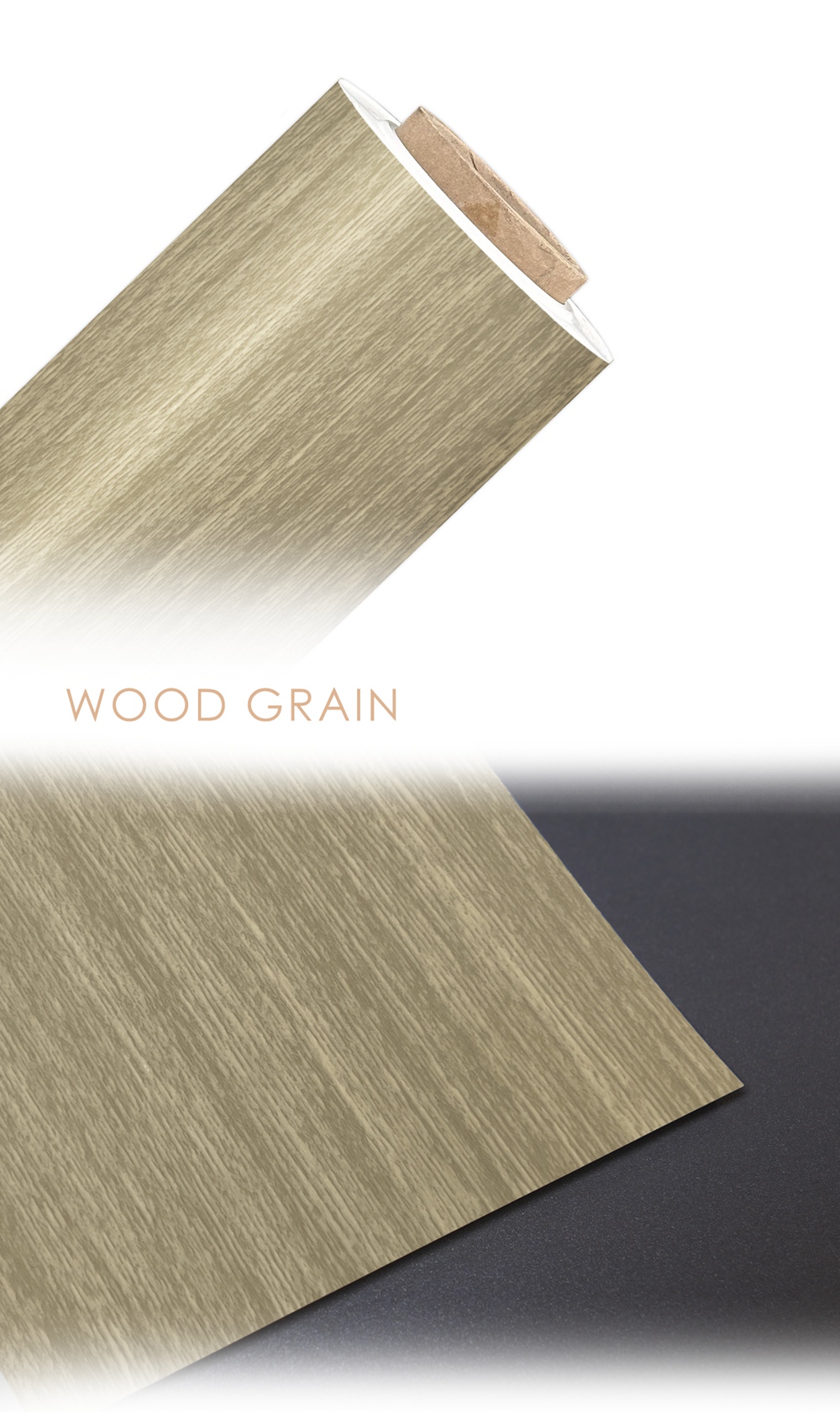 Wood Grain Embossed PET Film